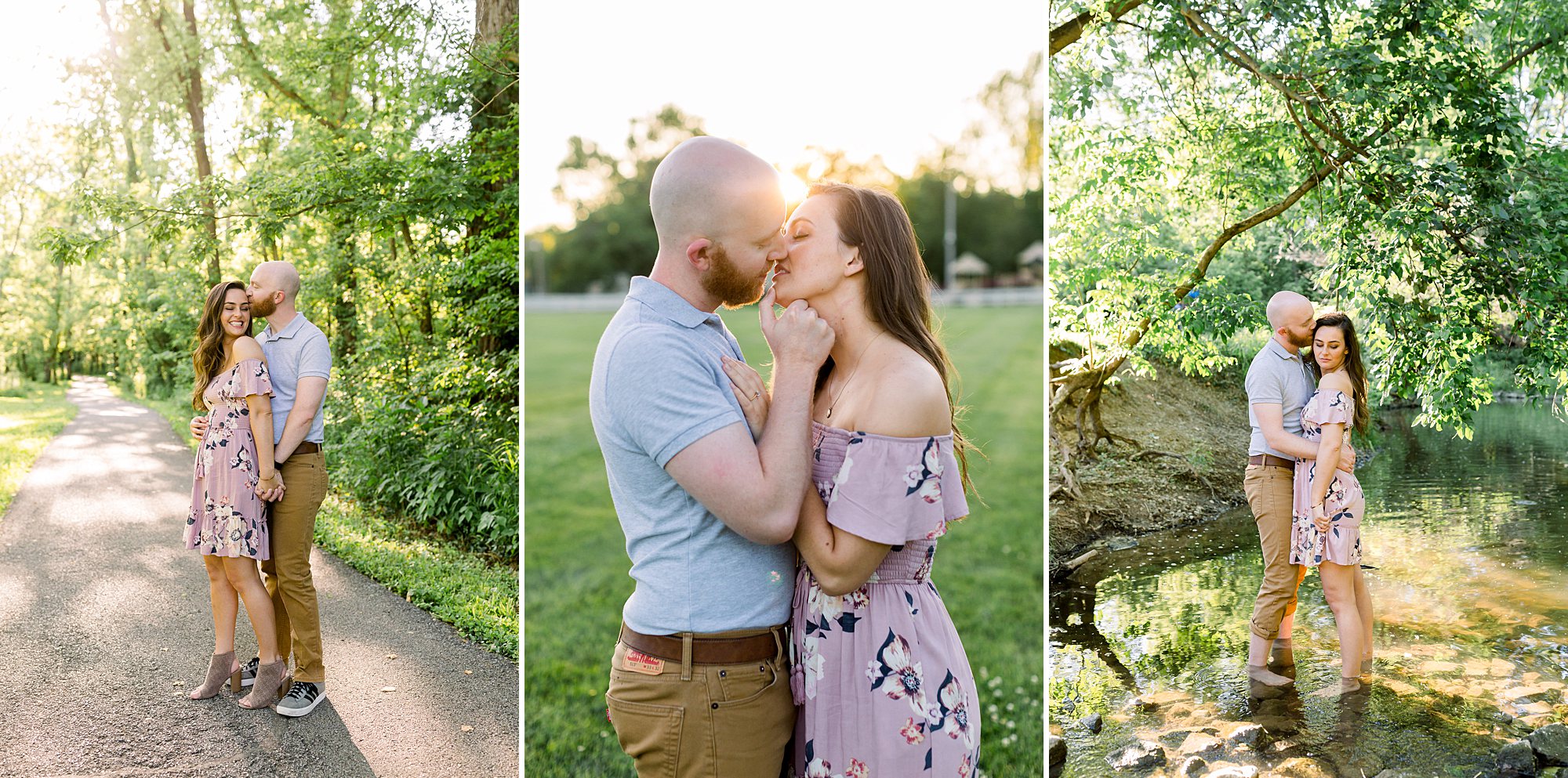 Engagement photos at Arbuckle Park in Brownsburg, Indiana with Jennifer Council Photography. 