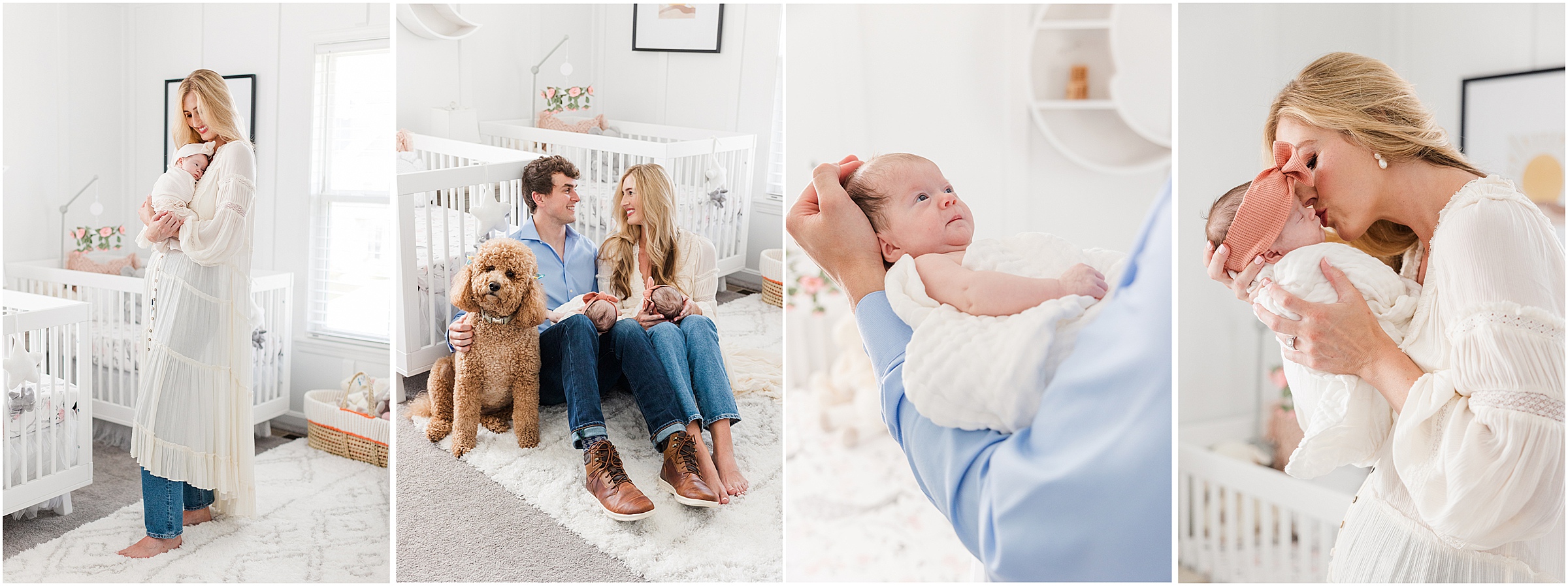 Indianapolis lifestyle newborn photographer specializing in at home family sessions. 