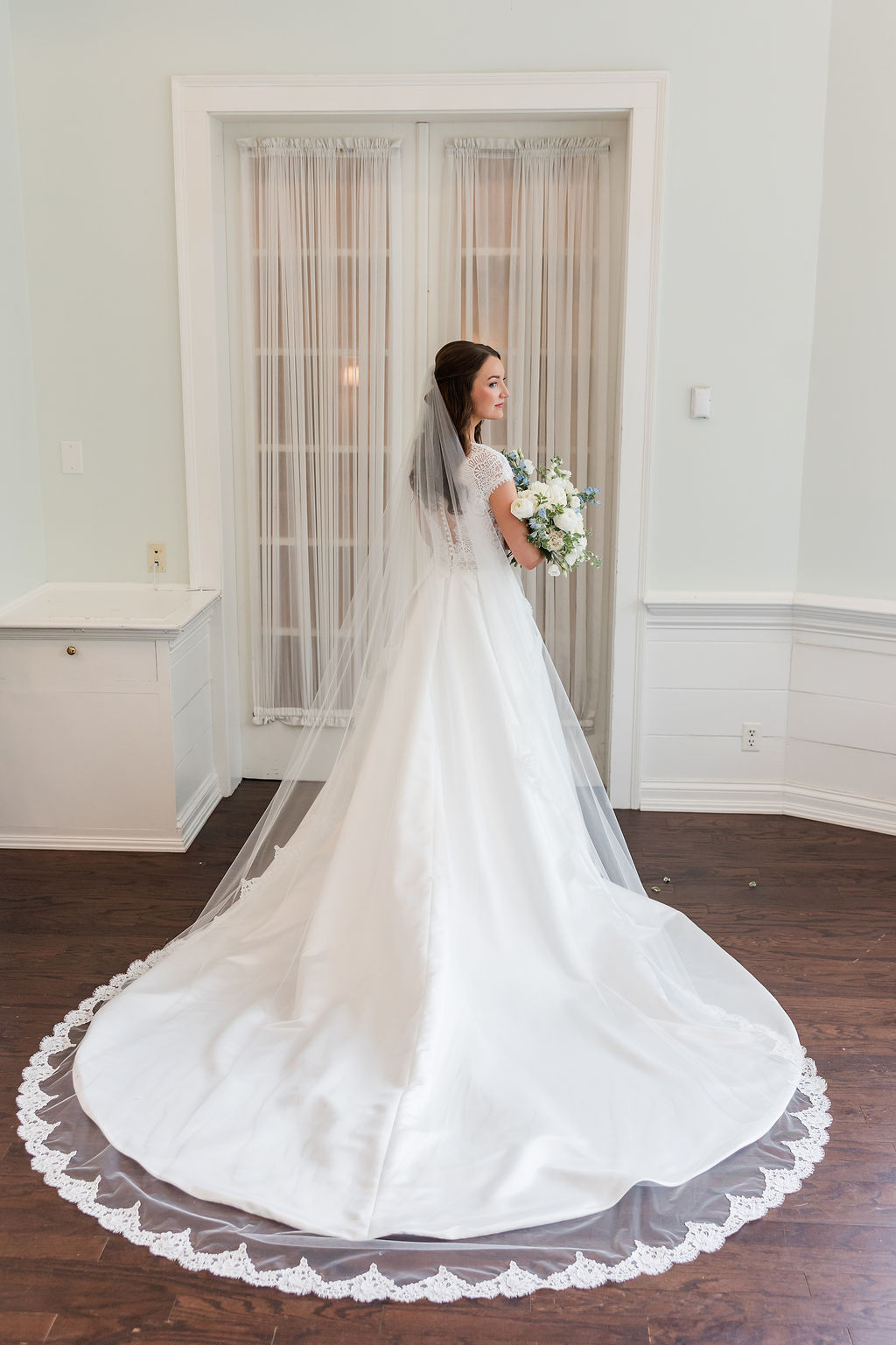 Bride Getting Ready for Indianapolis Wedding at Woodstock Club 
