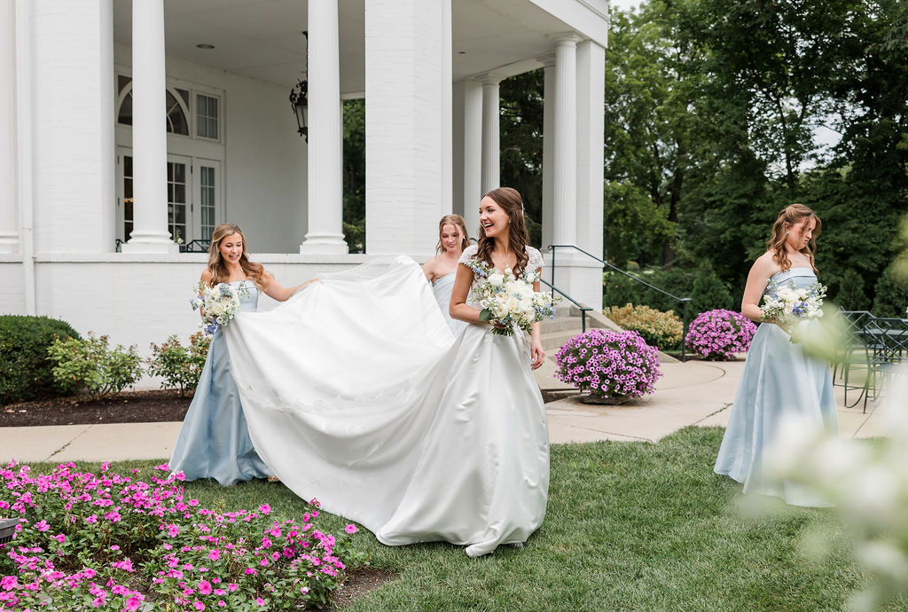 Bride Getting Ready for Wedding at Woodstock Club Indianapolis